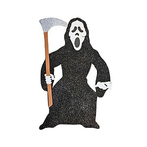Enfeite Decorativo De Halloween Com Glitter - Panico -  35x22,5cm - 1 unidade - Rizzo