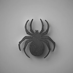Enfeite Decorativo De Halloween - Aplique Aranha - 5x4,5cm - 10 unidades - Rizzo