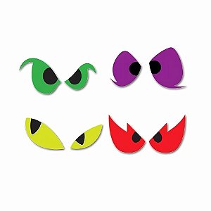 Enfeite Decorativo De Halloween - Porta Olhos De Monstro - 45x78cm - 1 unidade - Rizzo