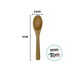 Colher De Madeira Premium - 13x2,8cm - 1 unidade - Rizzo