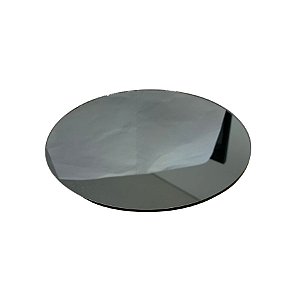 Bandeja Mesa Disco Com Pé - Fume - 19cm - 1 unidade - Rizzo