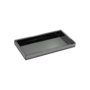 Bandeja Caixa Caixa Retangular - Fume - 10x20cm - 1 unidade - Rizzo
