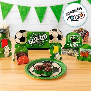 Decoração de mesa - Futebol - 8 unidades - Rizzo