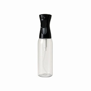 Frasco Plástico com Válvula Vaporizadora - Preto - 300ml - 23,5cm - 1 unidade - Rizzo