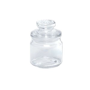 Bomboniere De Vidro Com Tampa Hermética - 6x9cm - 150ml - 1 unidade - Rizzo