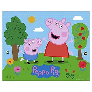Painel Plástico Decorativo - Peppa Pig Clássica - 1mx78cm - 1 unidades - Rizzo