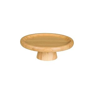 Boleira Prato De Bambu Com Pé Lotus - 20x7,8cm - 1 unidade - Rizzo