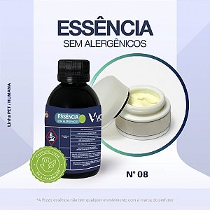 Essência Cream Amour Concentrada para Perfumaria e Animais N°08 - 100g - Allergen Free - 1 unidade - Vya - Rizzo
