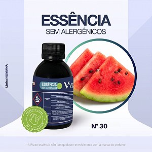 Essência Watermelon And Lily Concentrada para Perfumaria e Animais N°30 - 100g - Allergen Free - 1 unidade - Vya - Rizzo