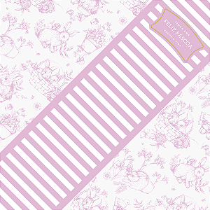 Saco Express 44x44cm para Ovos de 500g a 750g - Clássico Francês Rosa - 25 unidades - Cromus Páscoa - Rizzo Embalagens