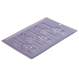 Forma de Acetato Pirulito Coelho Dentão - Ref.401 - 1 unidade - BWB - Rizzo