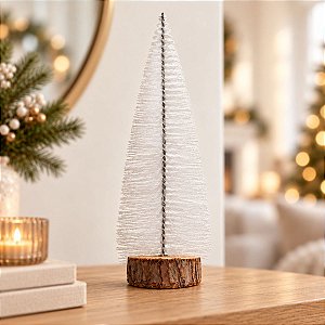 Mini Árvore de Natal - Branca - 30cm - 1 unidade - Rizzo