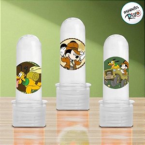 Kit Mini Tubete e Adesivo Lembrancinha Festa Mickey Safari - 30 unidades - Disney Original - Rizzo