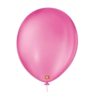 Balão de Festa Látex Liso - Rosa Shock - Balões São Roque