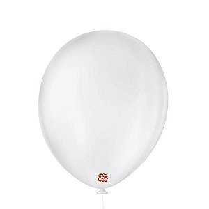 Balão de Festa Látex Liso - Branco Polar - Balões São Roque