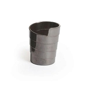 Mini Cumbuca Descartável de Luxo Espiral Prata - 4x5,5cm - 12 unidades - Rizzo