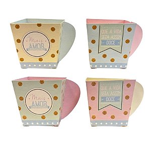 Cachepot Xícara - Páscoa - 4,5x4,5x5cm - 4 unidades - Rizzo