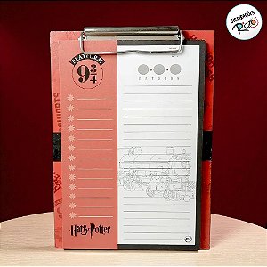 Mini Prancheta - Harry Potter - 155x230mm - 48 Folhas - 1 unidade - Rizzo