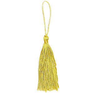 Tassel Decorativo Artesanal - Amarelo - 13cm - 12 unidades - Artlille - Rizzo