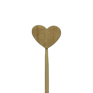 Palito Para Aromatizador - Coração De Madeira - 25cm - 1 unidade - Rizzo