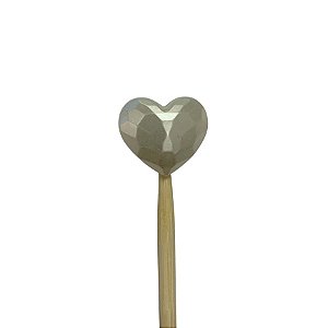 Palito Para Aromatizador - Coração Perolado Branco - 25cm - 1 unidade - Rizzo