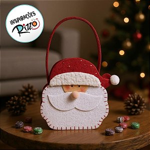 Bolsinha de Natal Papai Noel - 11x12x5cm - 1 unidades - Cromus - Rizzo