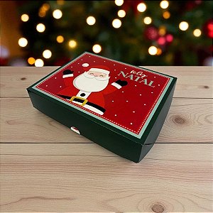 Caixa Retangular para Presente - Tampa/Fundo New - Nicolau - P 17x13,5x4,5cm - 1 unidade - Cromus - Rizzo