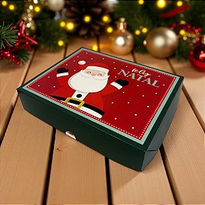 Caixa Retangular para Presente - Tampa/Fundo New - Nicolau - M 25x20x5cm - 1 unidade - Cromus - Rizzo