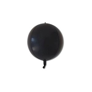 Balão de Festa Metalizado 18" 46cm - Órbita 4D Preto - 1 unidade - Partiufesta  - Rizzo