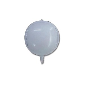 Balão de Festa Metalizado 32" 81cm - Órbita 4D Branco - 1 unidade - Partiufesta  - Rizzo
