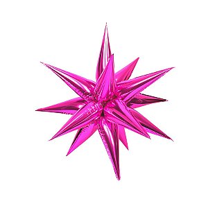 Balão de Festa Metalizado 40" 100cm - Sputnik Pink - 1 unidade - Rizzo