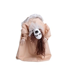 Enfeite Decorativo de Halloween Com Luz e Som - Boneca Exorcista Lunara - 100cm - 1 unidade - Cromus - Rizzo