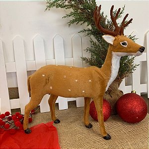 Enfeite Decorativo De Natal - Rena Em Pé - 39cm - 1 unidade - Rizzo