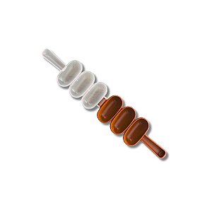 Chocalho Aplicador Para Confeitos - Laranja - 17,5cm - 1 unidade - Rizzo