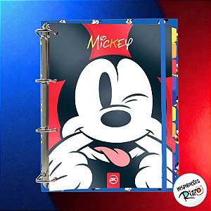 Fichário Universitário Com 144 Folhas - Mickey Mouse - Ref. 3814 - 1 unidade - Disney Original - Rizzo
