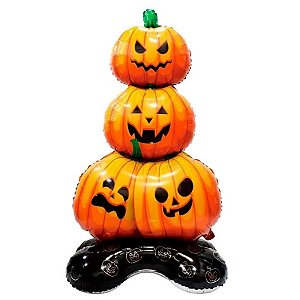 Balão de Festa Microfoil 43" 110cm - Abóboras Halloween - 1 unidade - Silver Festas - Rizzo