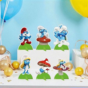 Decoração de Mesa - Os Smurfs  - 6 unidades - Regina - Rizzo