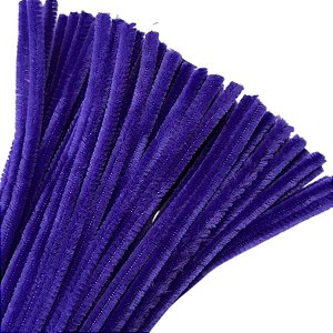 Haste de Chenille 30cm - Roxo - 100 unidades - Art Montagem - Rizzo
