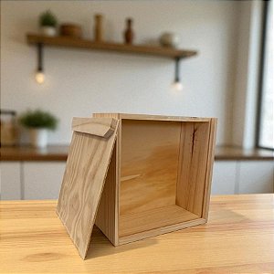 Caixa Gaveta de Madeira - 25x25x12cm - 1 unidade - Rizzo