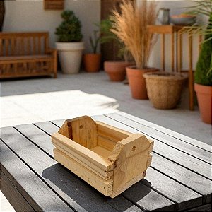 Caixote de Madeira PP - 6x10x6cm - 1 unidade - Rizzo