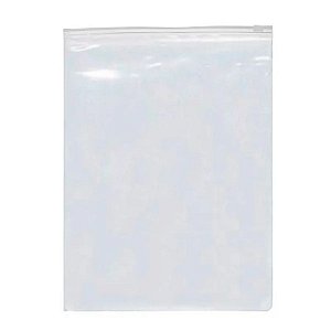 Saco Trilho Zip Transparente Fosco - 40x55cm - 50 unidades - Rizzo