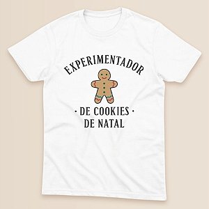Camiseta Branca Estampada - Experimentador De Cookies - Adulto - 1 unidade - Rizzo