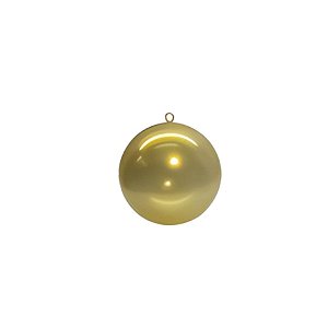 Bola de Acrílico Dourado Transparente - 8cm - 10 unidades - Rizzo