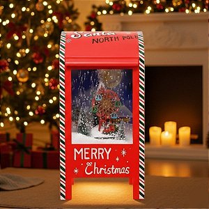 Cenário de Natal - Caixa Postal - Roda Gigante - 22x44,5x22cm - 1 unidade - Rizzo