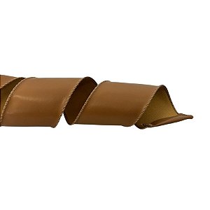 Fita Aramada Decorativa de Natal - Marrom - 6,3cmx9,14m - 1 unidade - Cromus - Rizzo