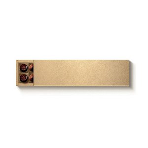 Caixa 20 Doces Retangular Kraft com Luva - 39x9,5x4cm - 1 unidade - Cromus - Rizzo