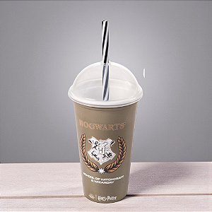 Copo Shake Harry Potter - Hogwarts - Verde - 500ml - 1 unidade - Plasútil - Rizzo