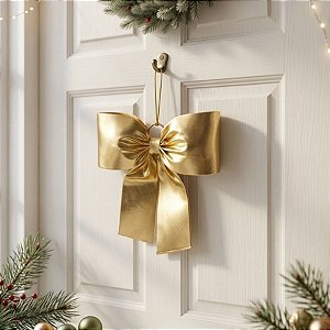 Laço Lamê Dourado - 23,5cm - 1 unidade - Rizzo
