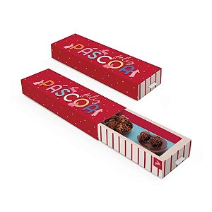 Caixa Com Puxador Para 3 Meio Ovo De 50g - Feelings - 6 unidades - Cromus - Rizzo