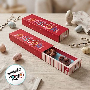 Caixa Com Puxador Para 3 Meio Ovo De 50g - Feelings - 6 unidades - Cromus - Rizzo